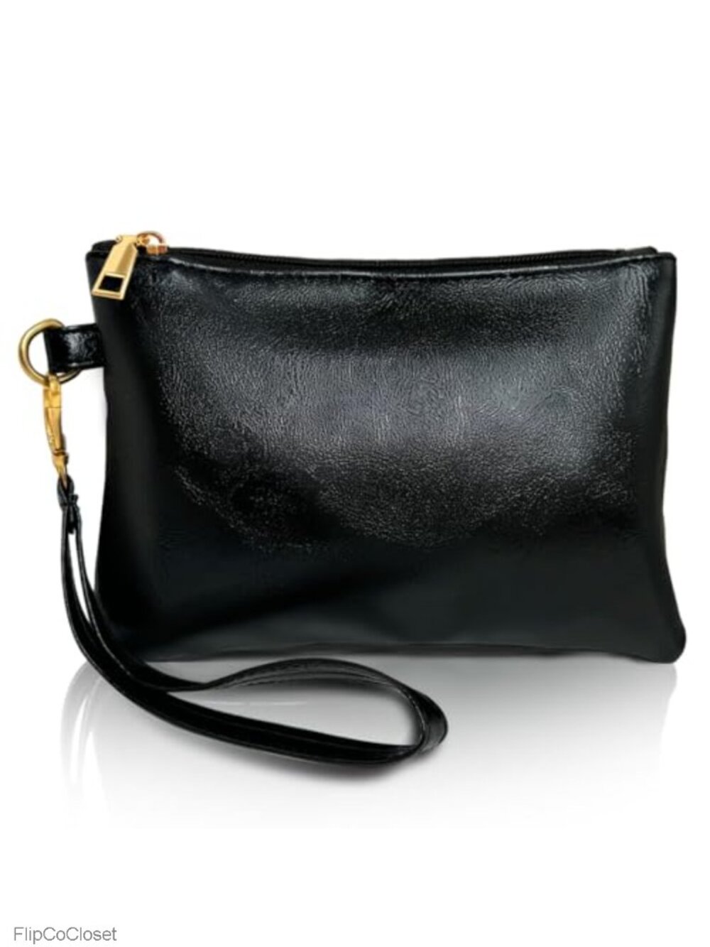 PU Leather Wristlet Clutch Wallet Zipper Purse for Women